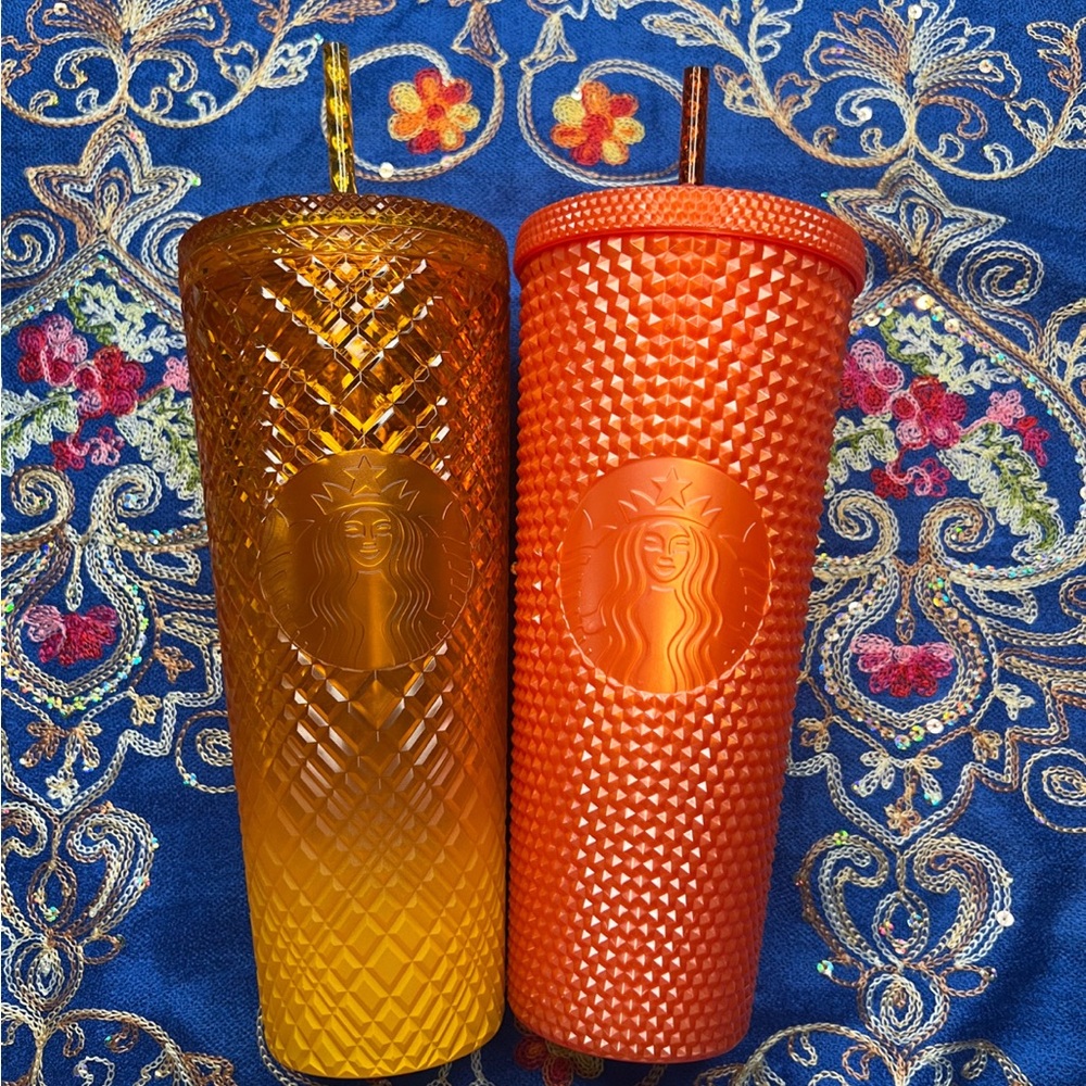 Spring inspired Starbucks tumbler set